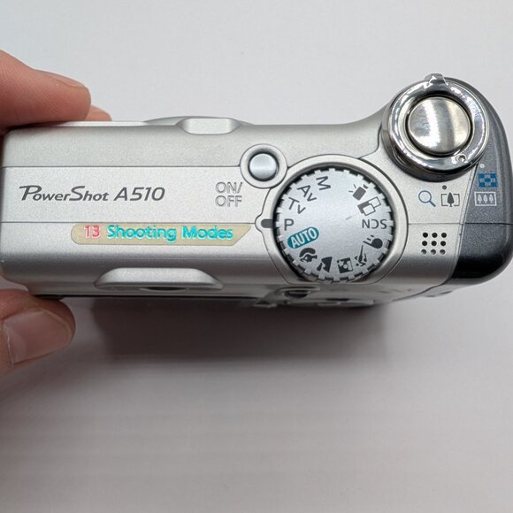 Canon PowerShot A510 3.2MP 4x Optical Zoom Digital Camera Silver Y2K - Tested - Picture 6 of 9